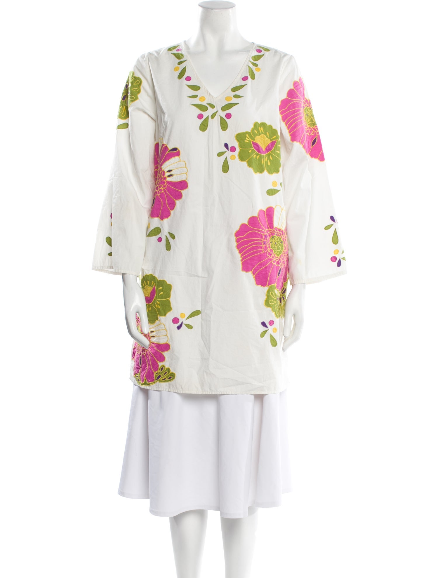 Frances Valentine Floral Print Mini Dress