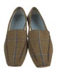 Frances Valentine Tweed Plaid Print Loafers