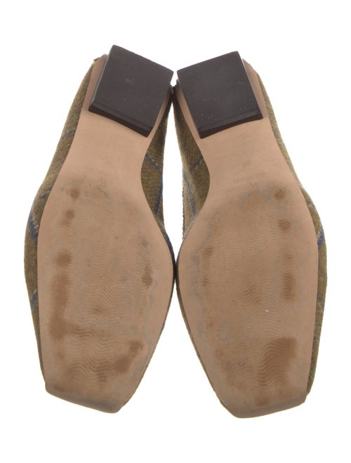 Frances Valentine Tweed Plaid Print Loafers