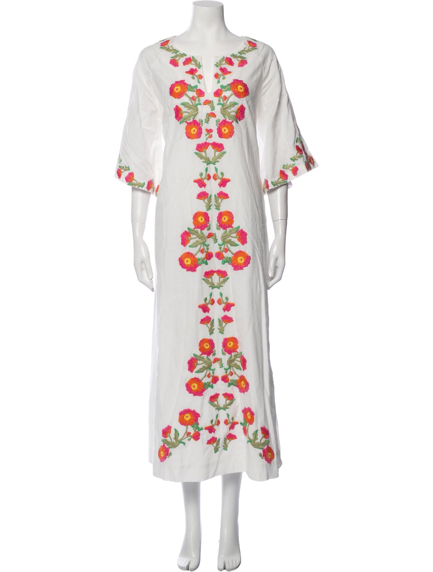 Frances Valentine Floral Print Long Dress