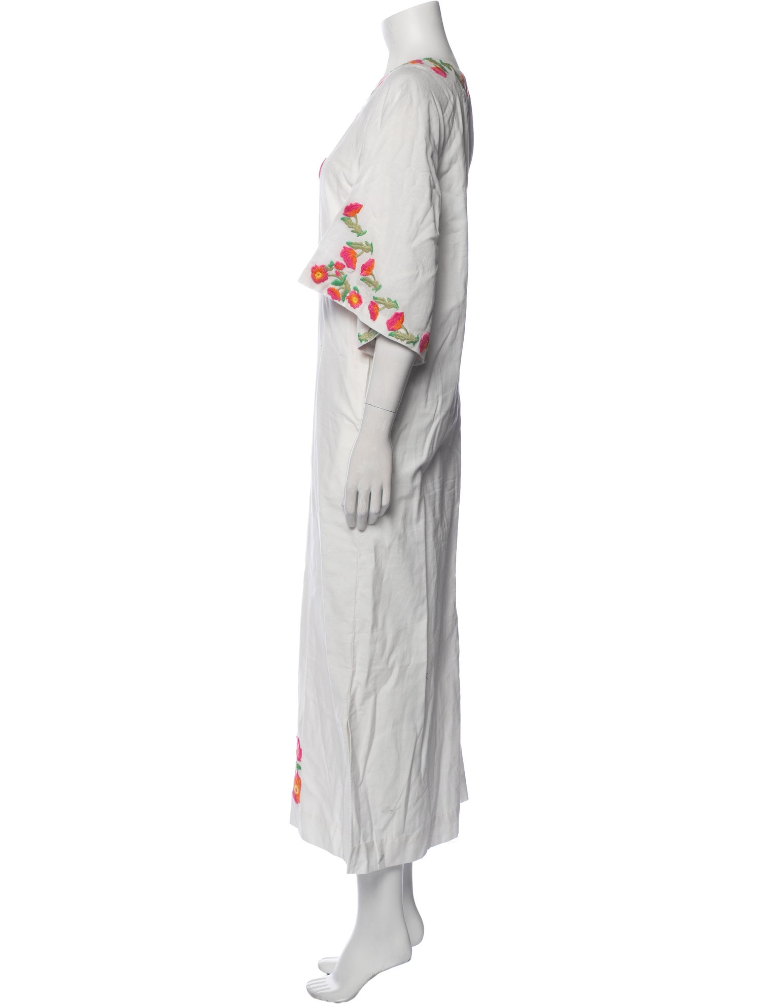 Frances Valentine Floral Print Long Dress