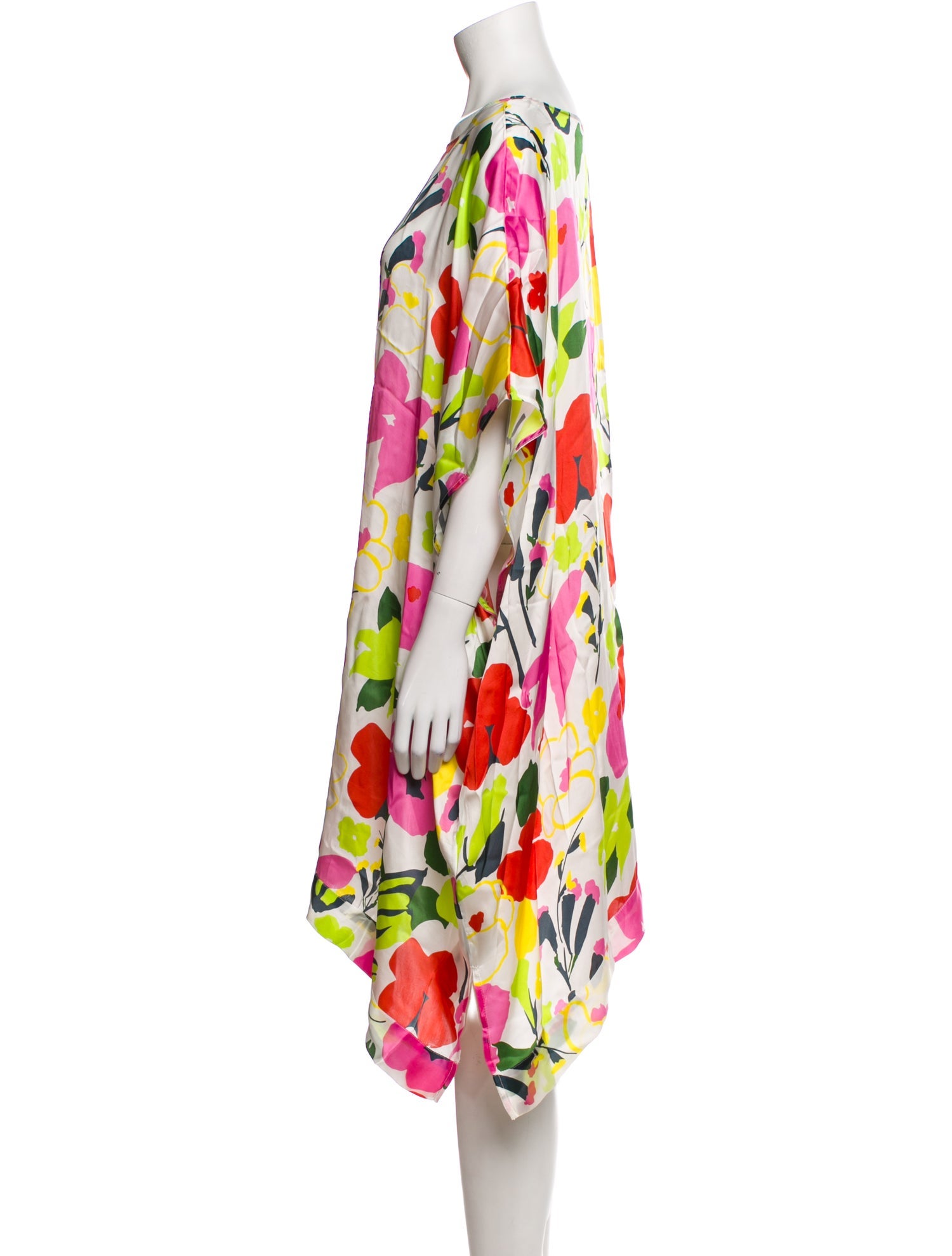 Frances Valentine Floral Print Knee-Length Dress