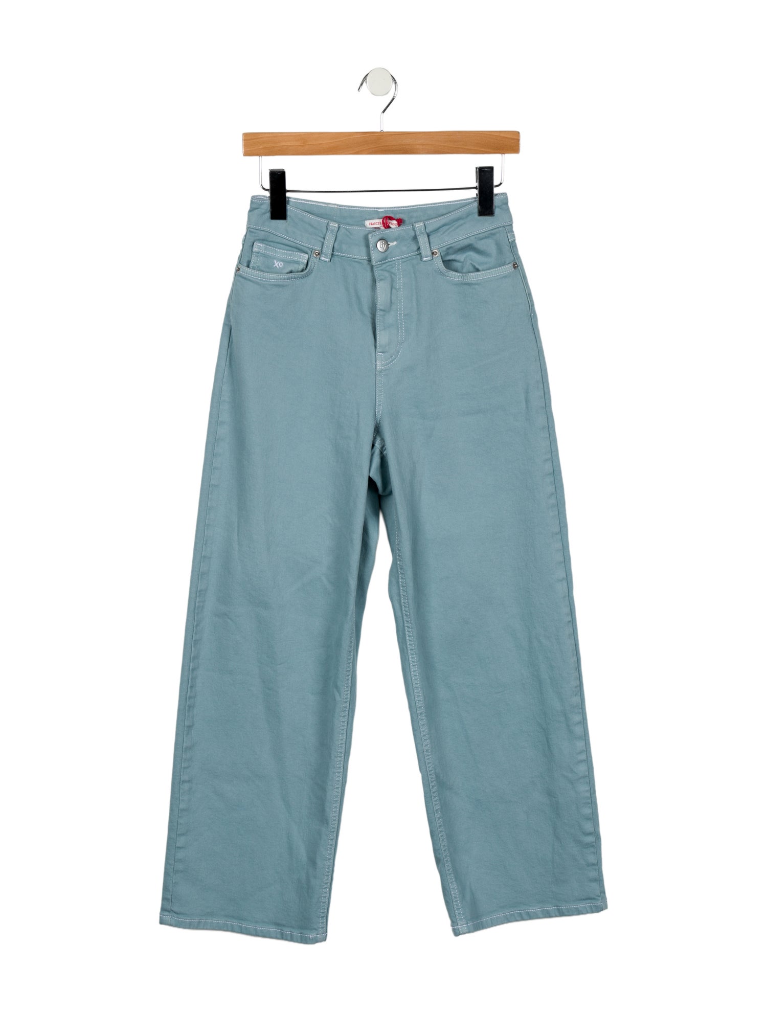 Frances Valentine Mid-Rise Wide Leg Jeans