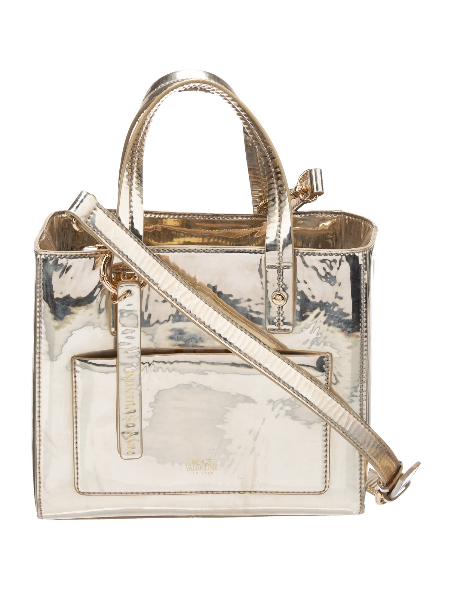 Frances Valentine Patent Leather Top Handle Bag