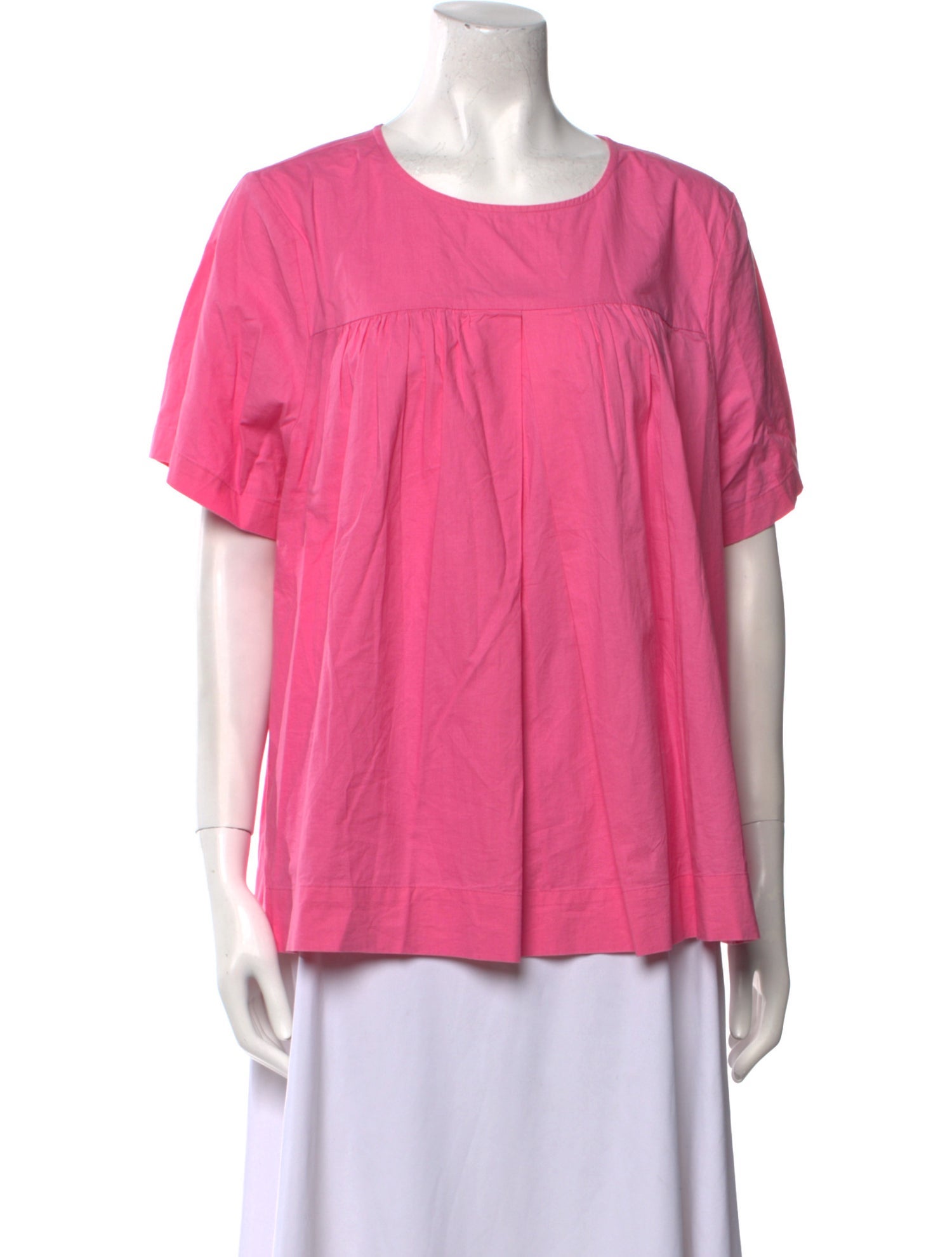 Frances Valentine Scoop Neck Short Sleeve Blouse