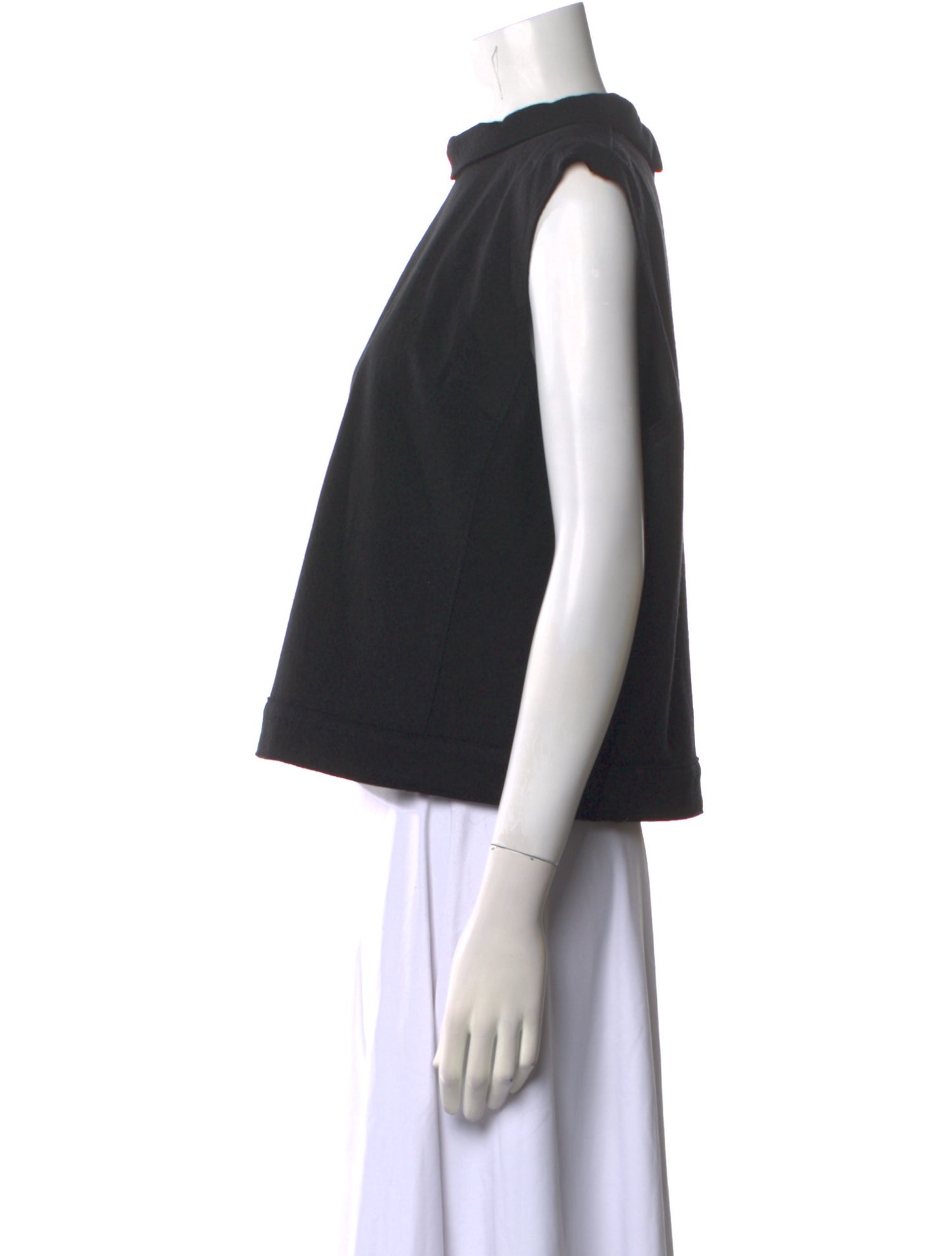 Frances Valentine Wool Mock Neck Crop Top w/ Tags