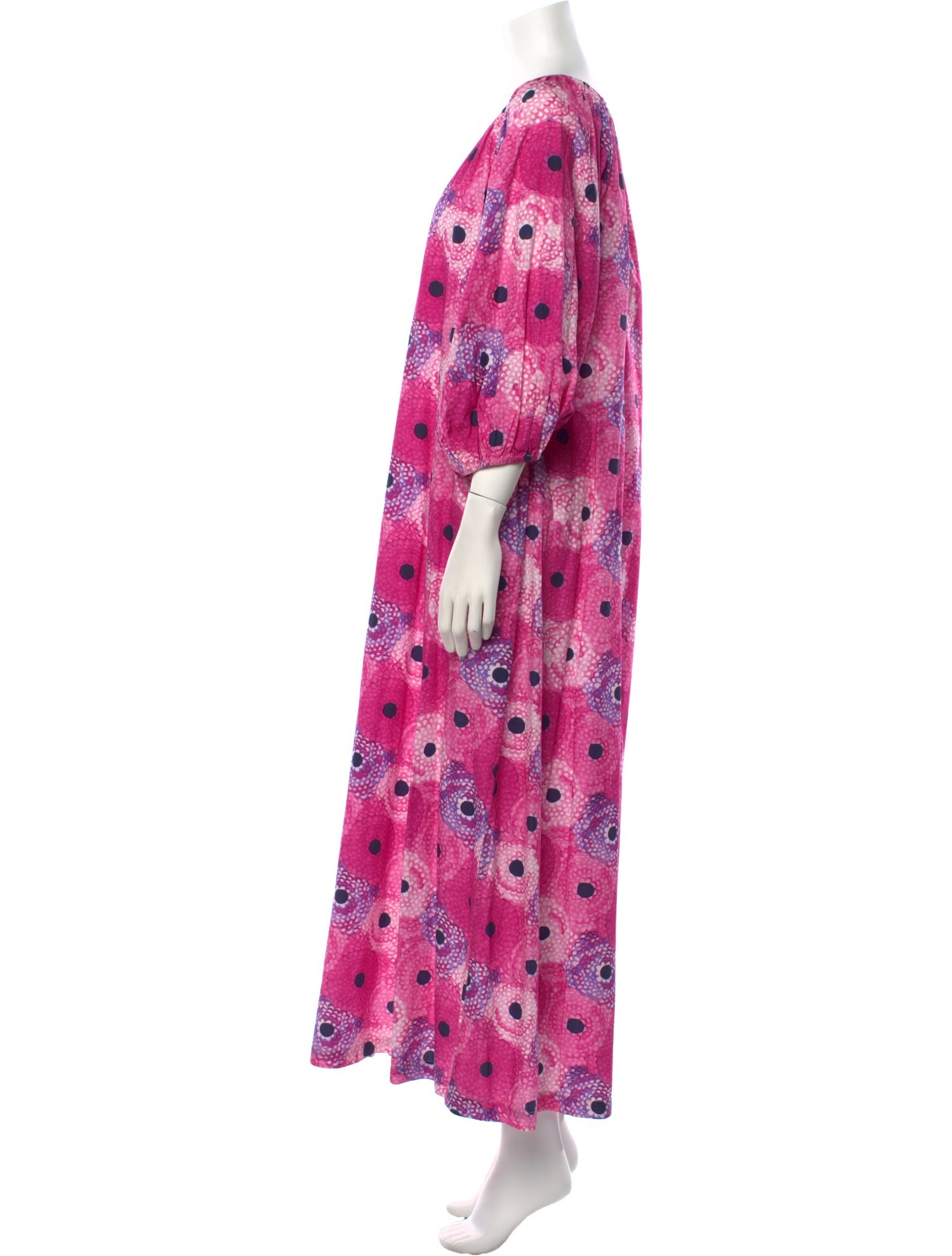 Frances Valentine Floral Print Long Dress