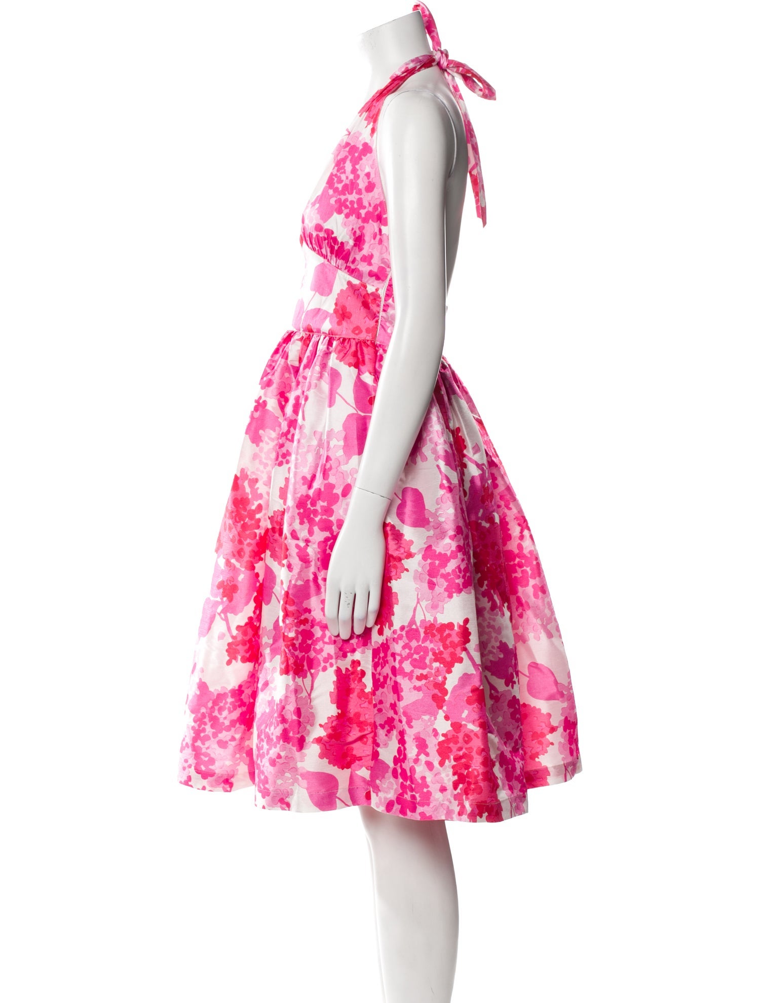 Frances Valentine Floral Print Knee-Length Dress