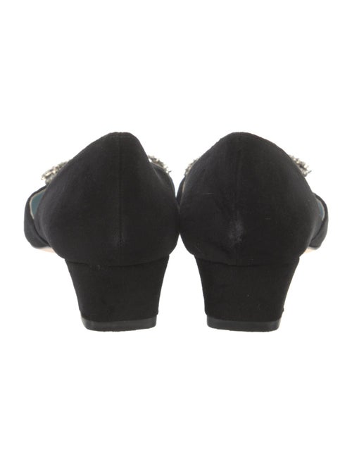 Frances Valentine Suede Crystal Embellishments D'Orsay Flats