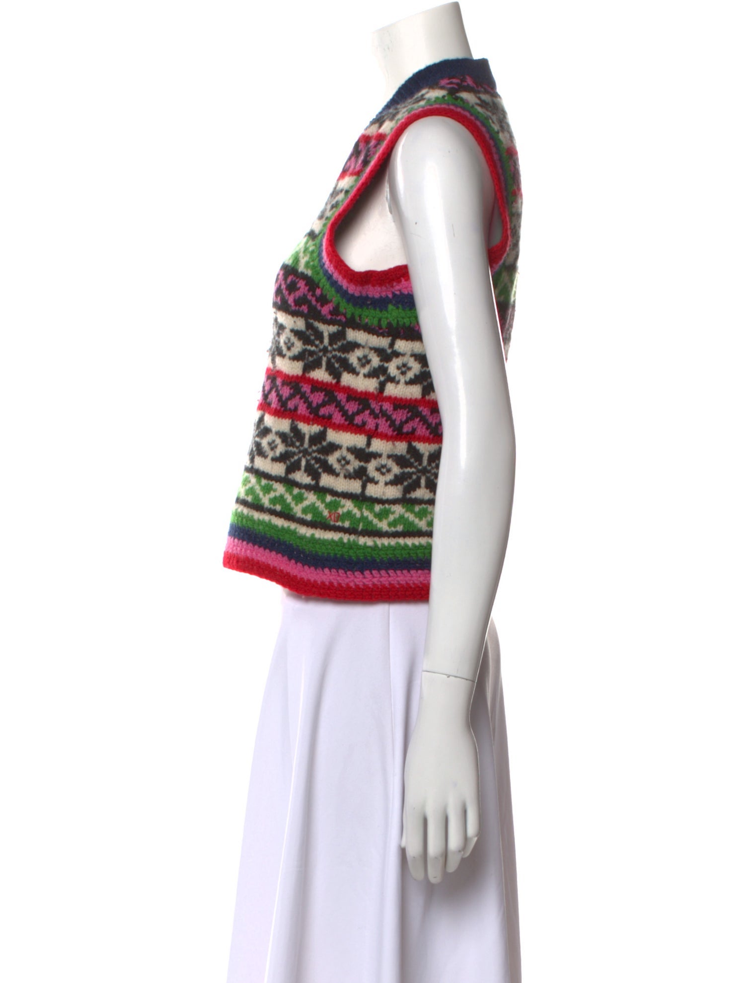 Frances Valentine Lambswool Printed Sweater