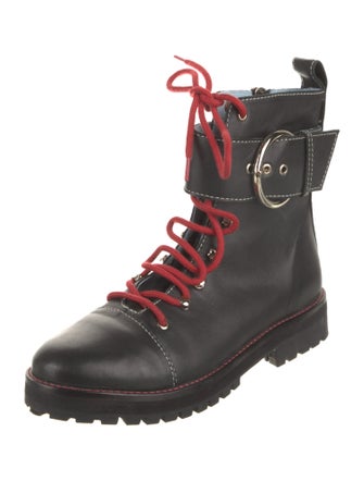Frances Valentine Leather Combat Boots