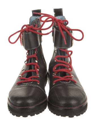 Frances Valentine Leather Combat Boots