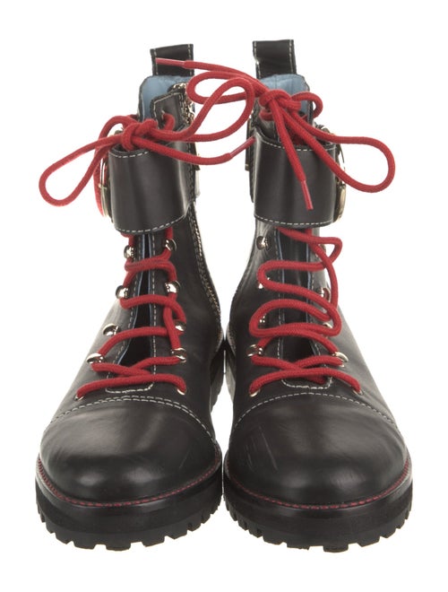 Frances Valentine Leather Combat Boots