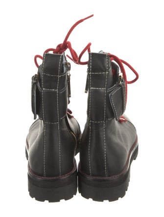 Frances Valentine Leather Combat Boots