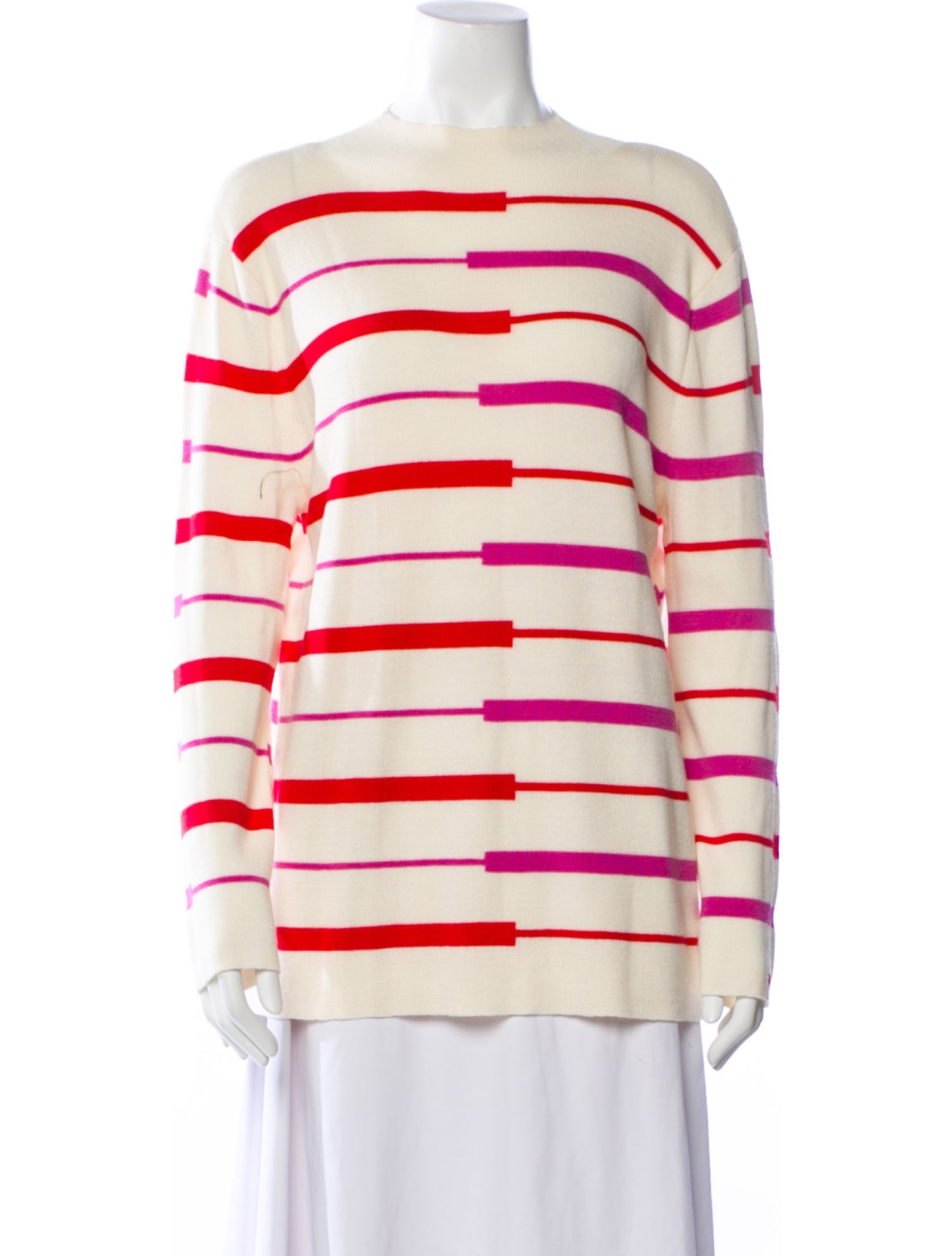 Frances Valentine Merino Wool Striped Sweater w/ Tags