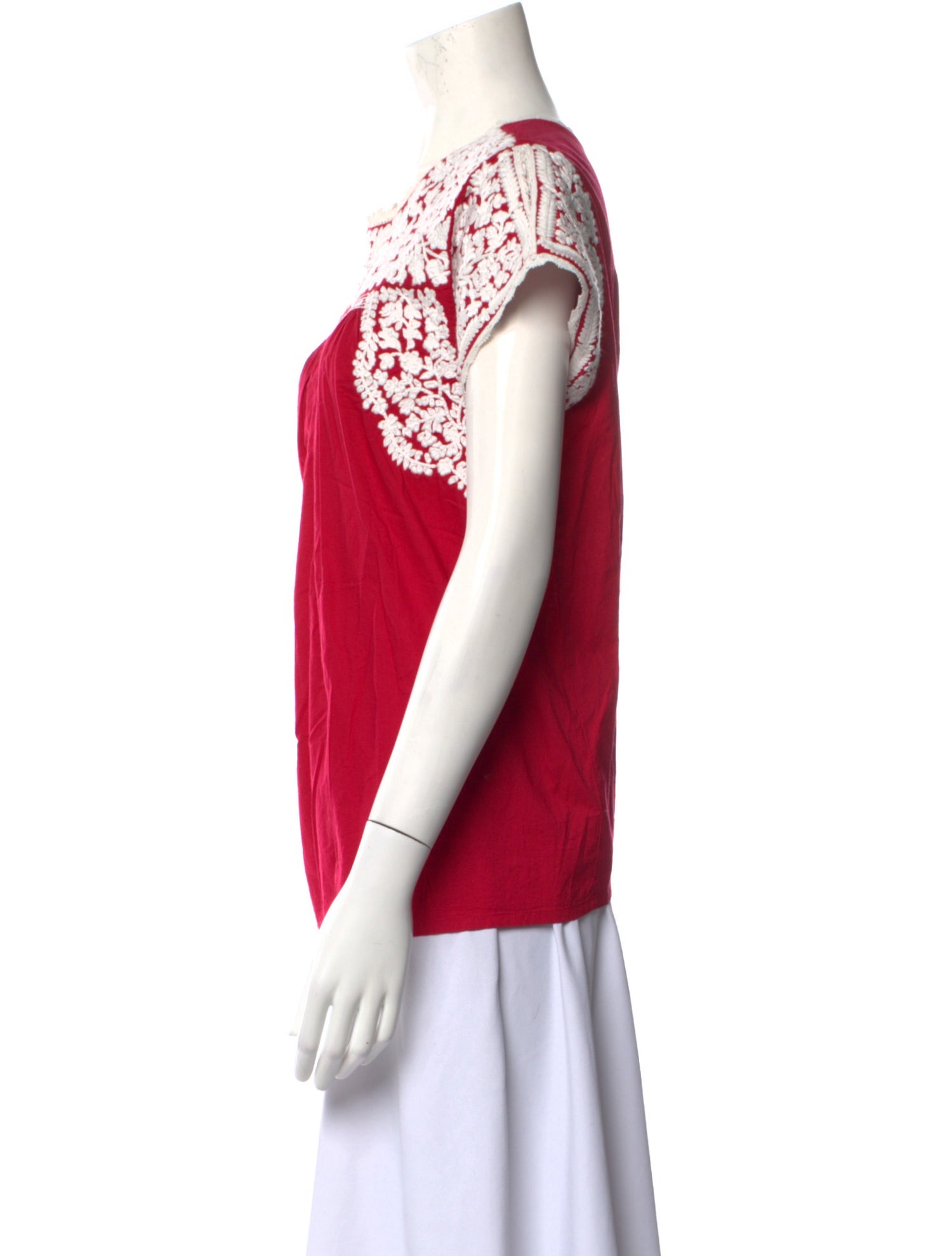 Frances Valentine Crew Neck Short Sleeve Top