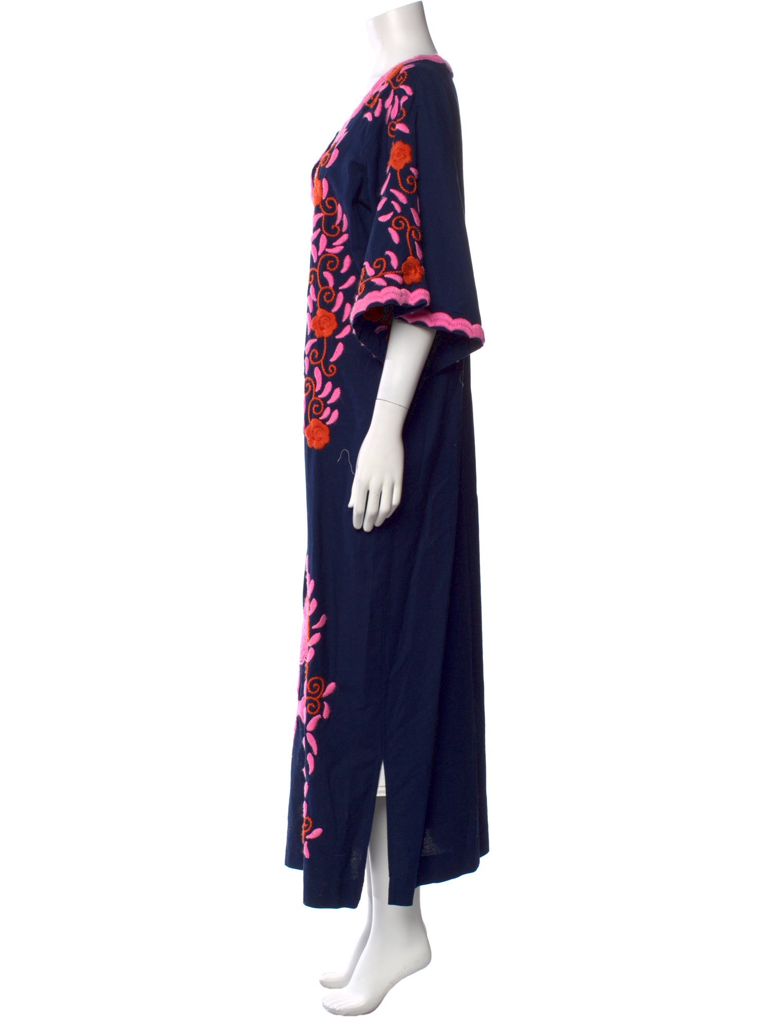 Frances Valentine Floral Print Long Dress