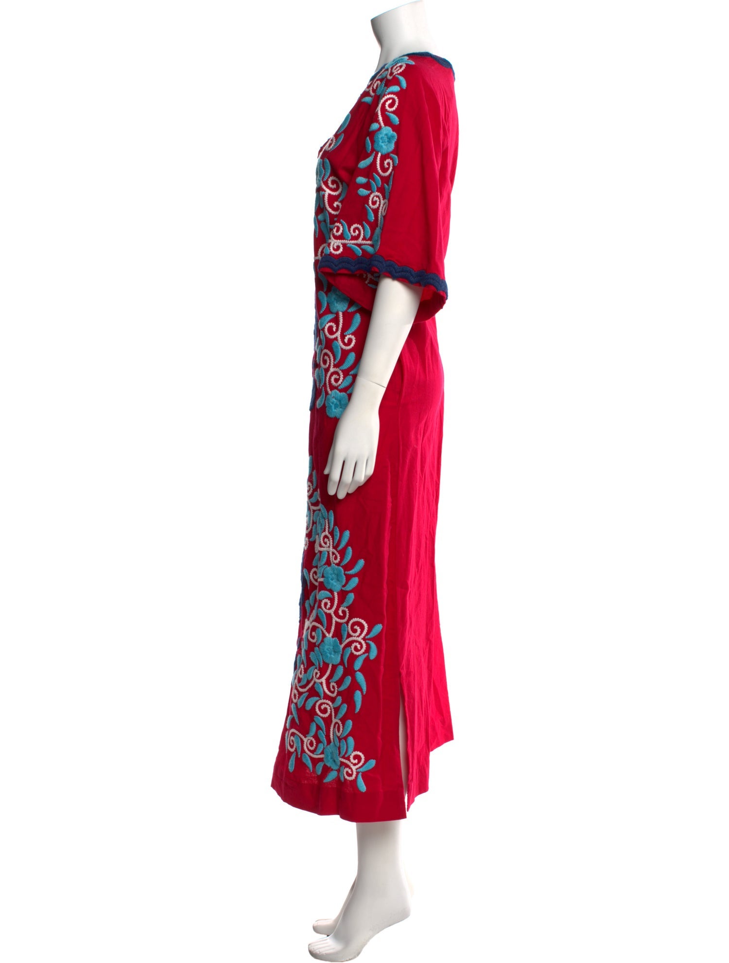 Frances Valentine Floral Print Long Dress w/ Tags