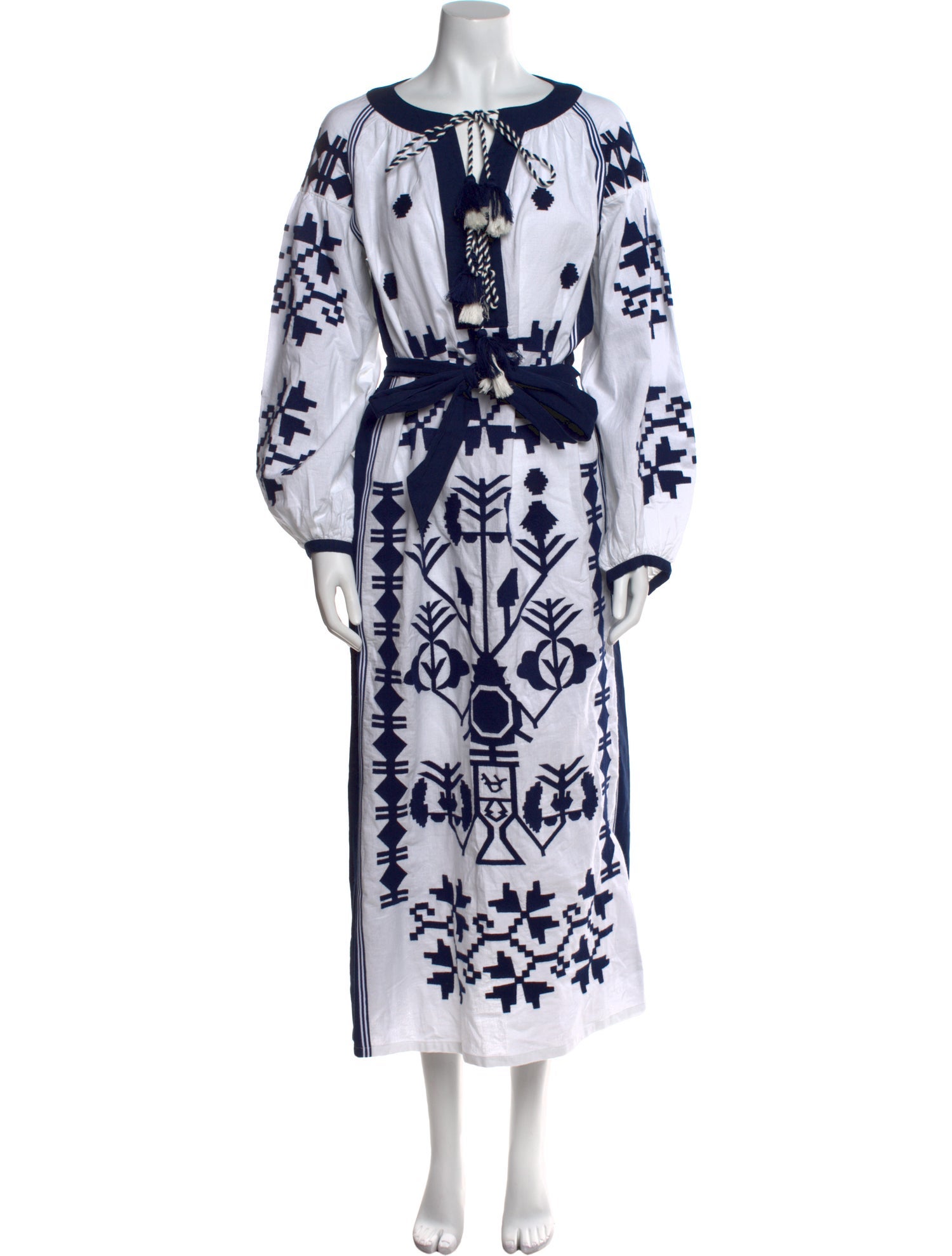 Frances Valentine Printed Long Dress w/ Tags