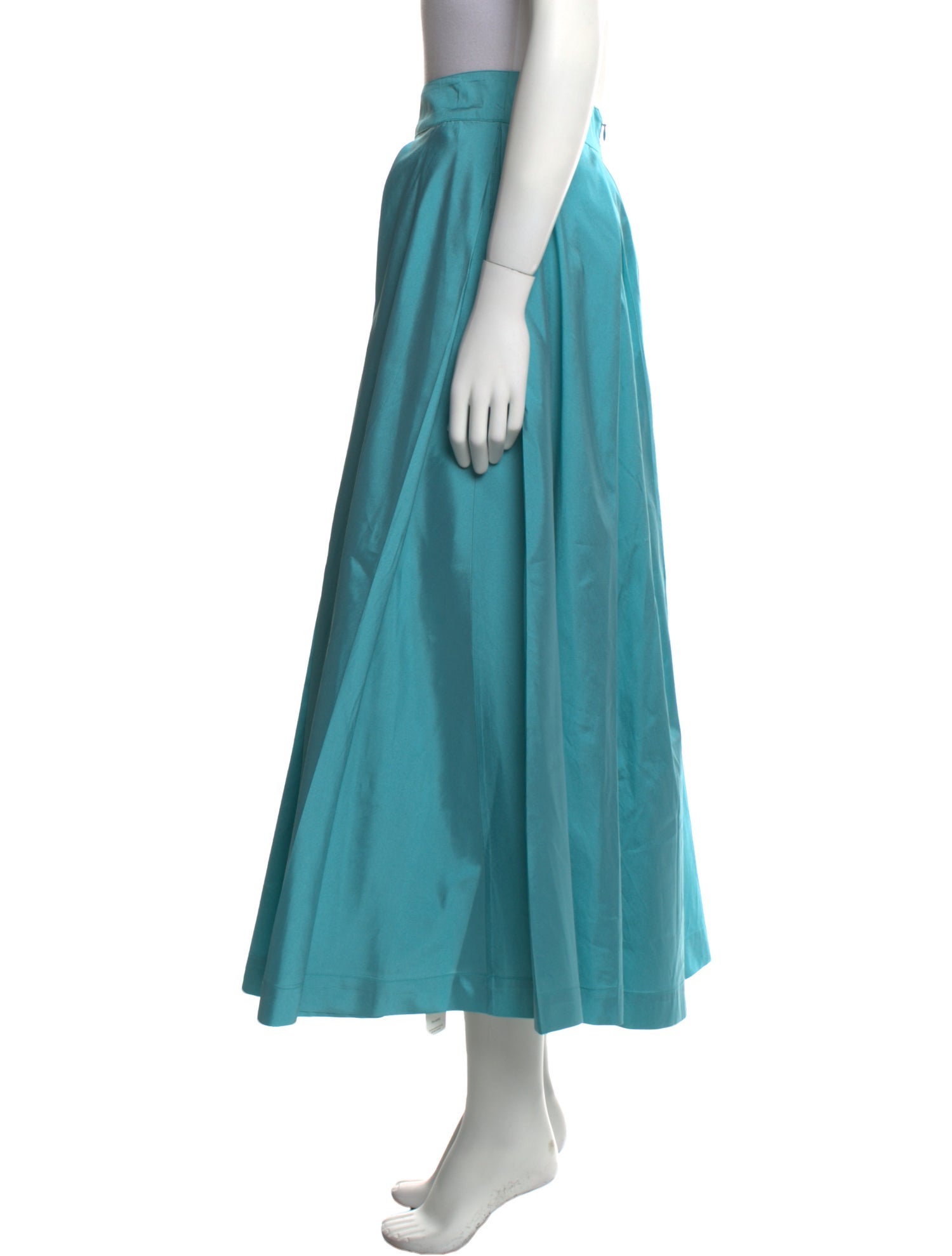 Frances Valentine Pleated Accents Midi Length Skirt