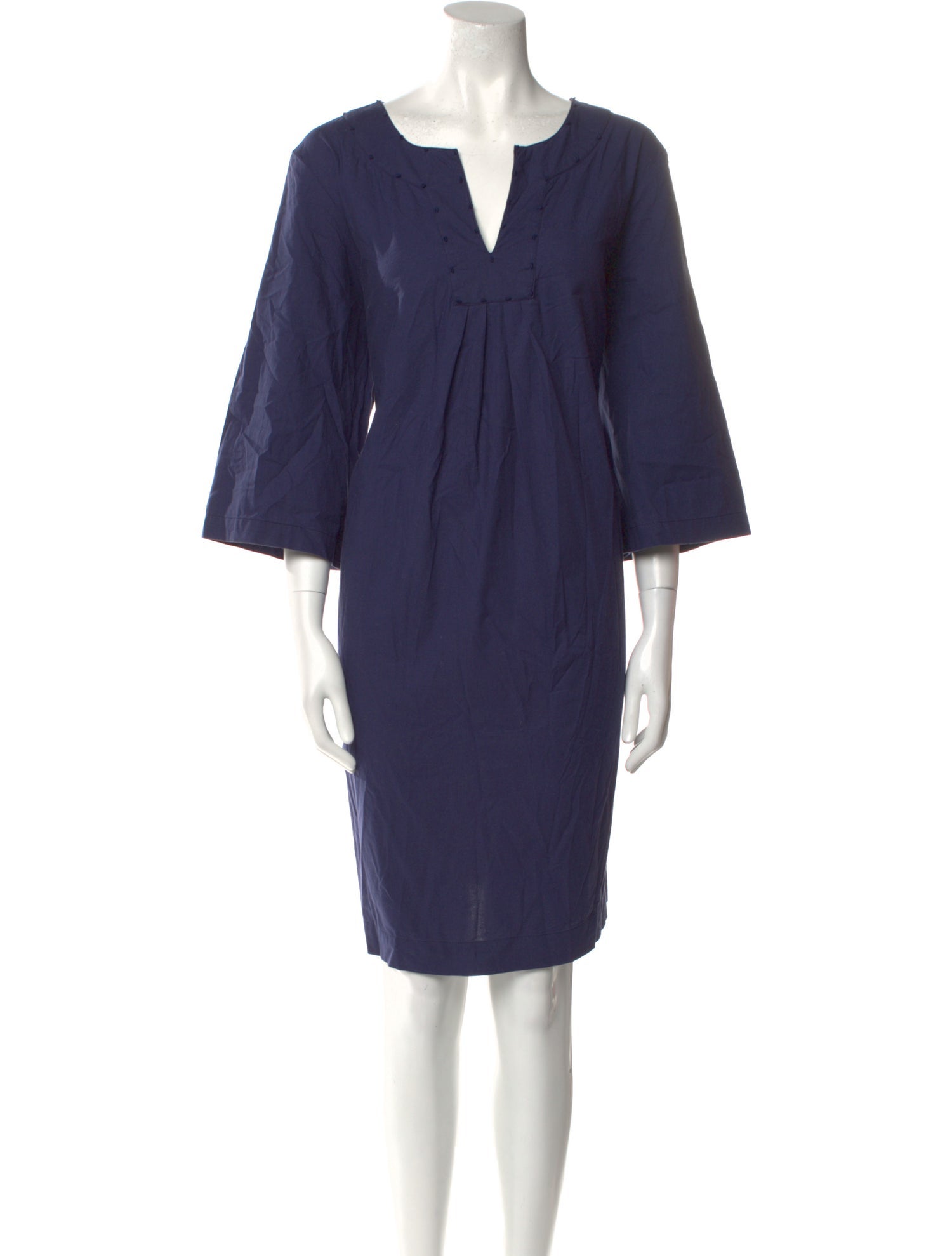 Frances Valentine V-Neck Knee-Length Dress