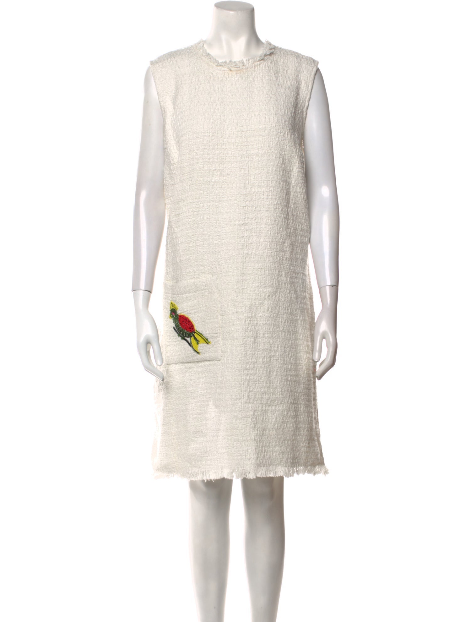 Frances Valentine Crew Neck Knee-Length Dress