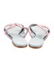 Frances Valentine Leather Whipstitch Trim Slides