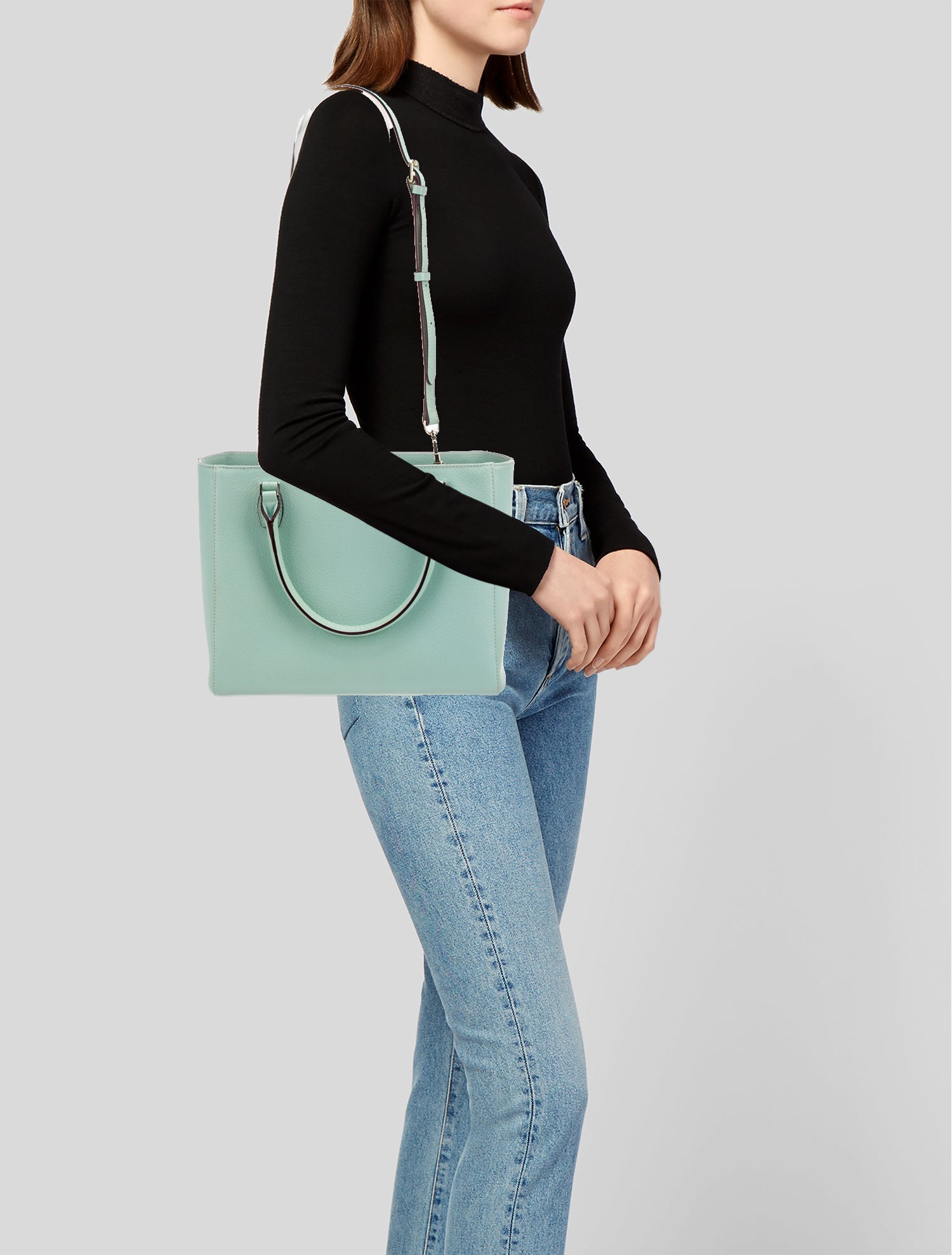 Frances Valentine Leather Top Handle Bag