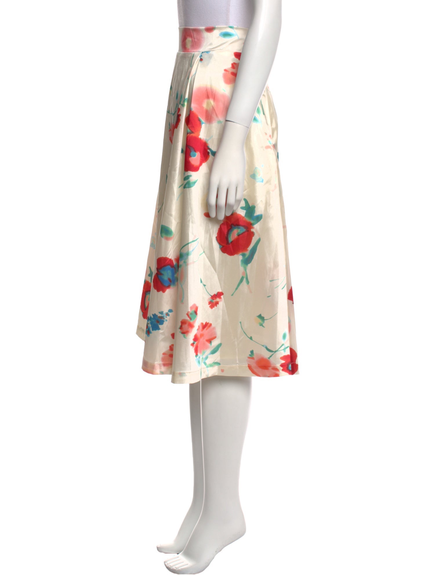 Frances Valentine Floral Print Midi Length Skirt w/ Tags