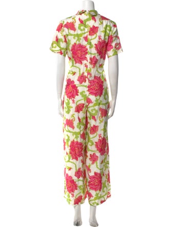 Frances Valentine Printed Mock Neck Jumpsuit
