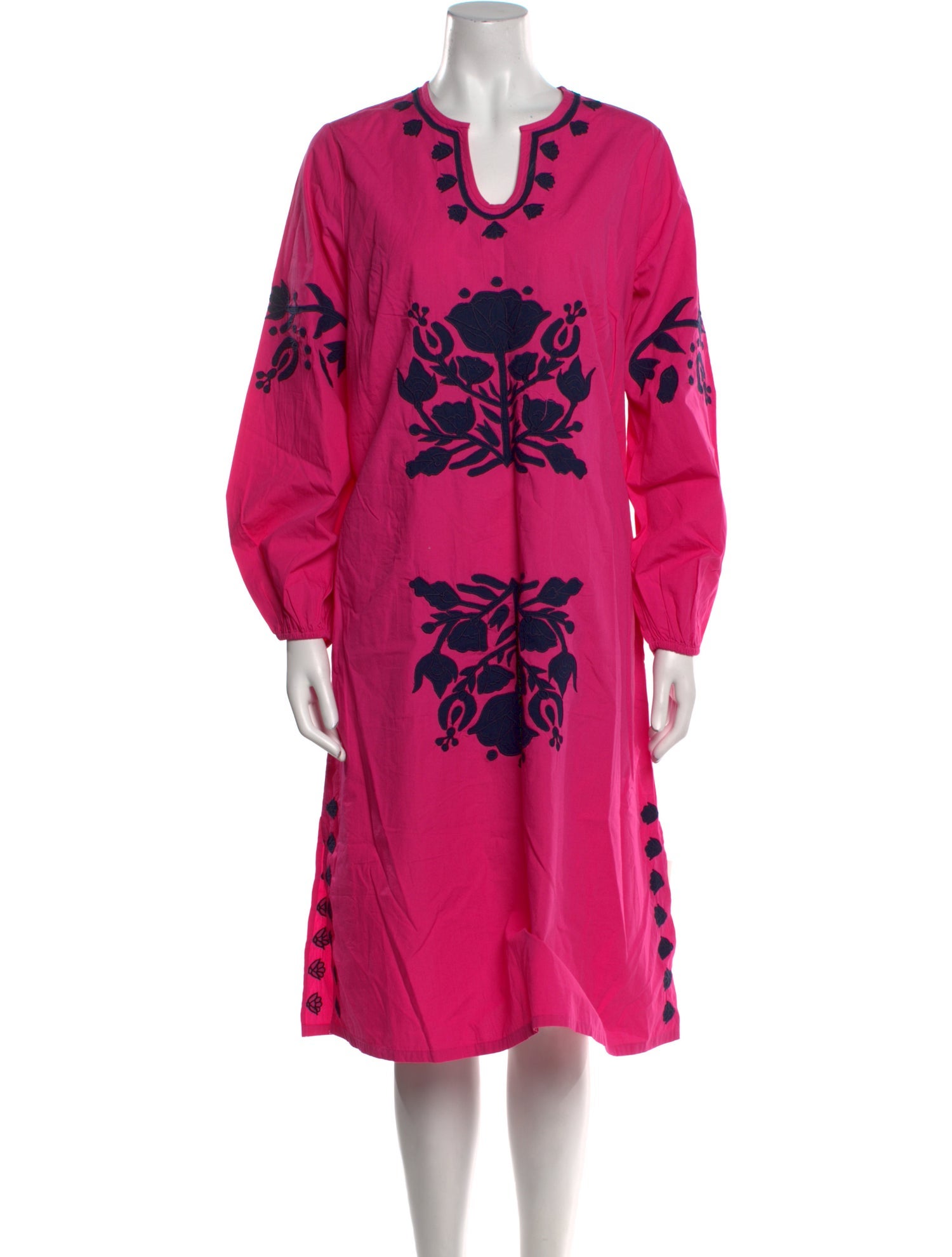 Frances Valentine Floral Print Midi Length Dress w/ Tags