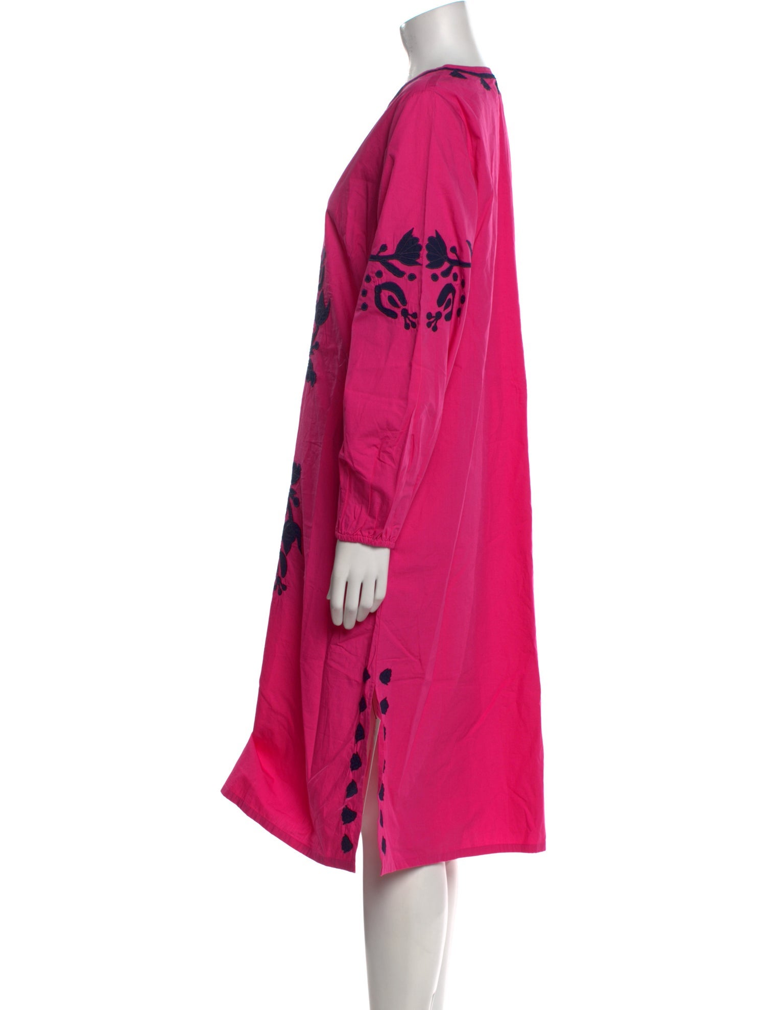 Frances Valentine Floral Print Midi Length Dress w/ Tags