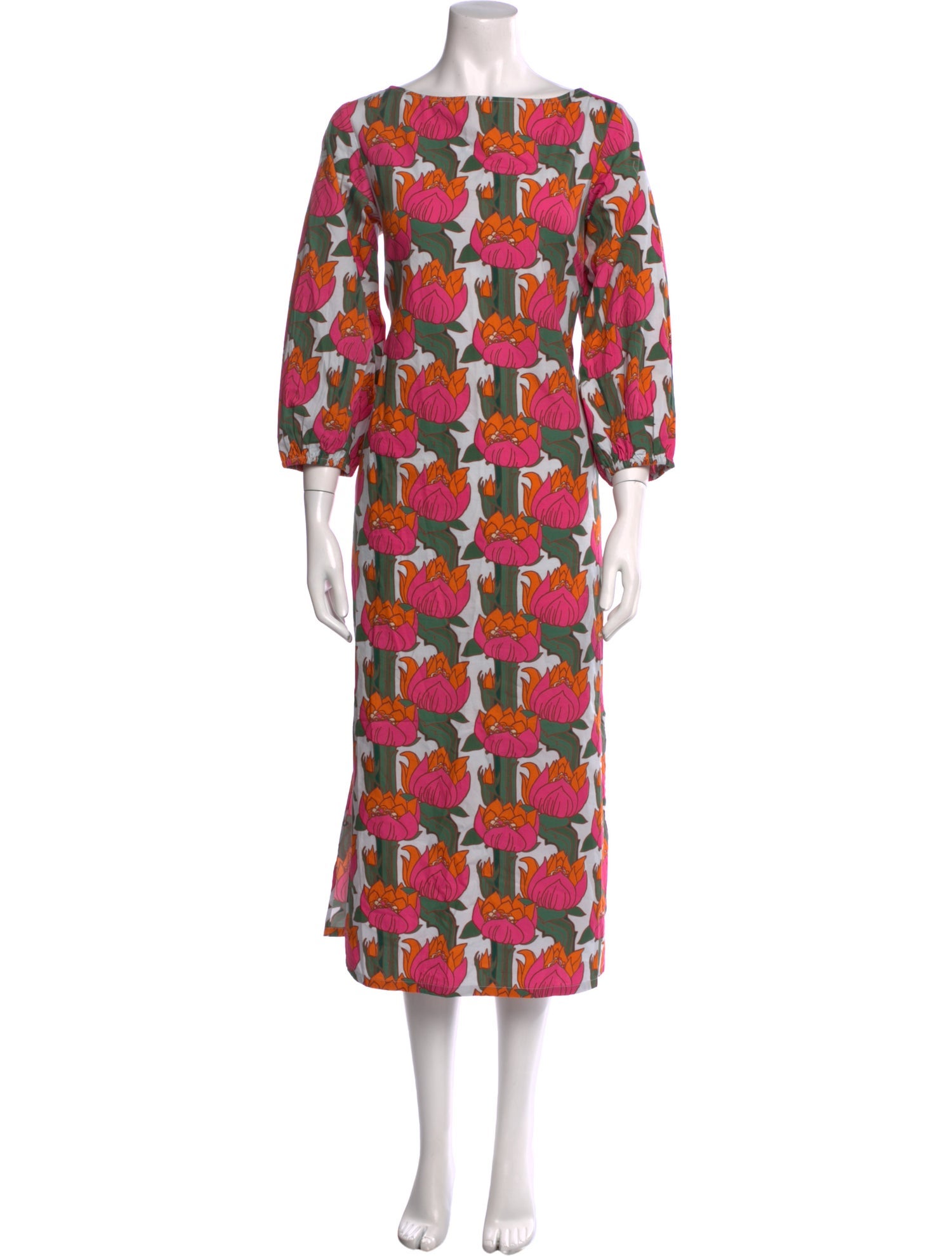 Frances Valentine Floral Print Long Dress