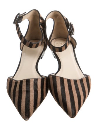 Frances Valentine Ponyhair Animal Print D'Orsay Flats