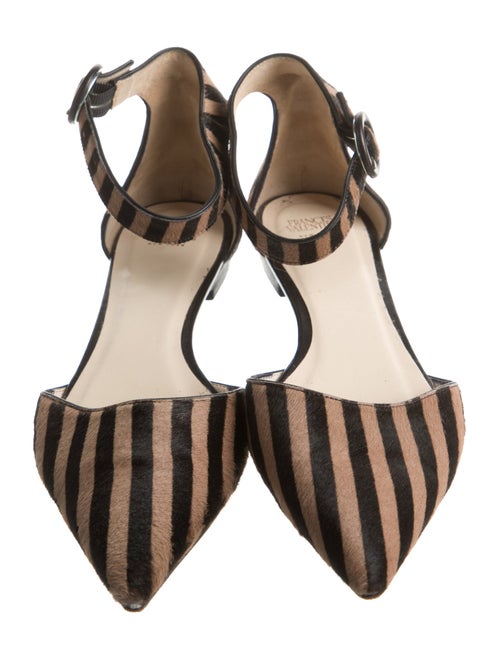 Frances Valentine Ponyhair Animal Print D'Orsay Flats