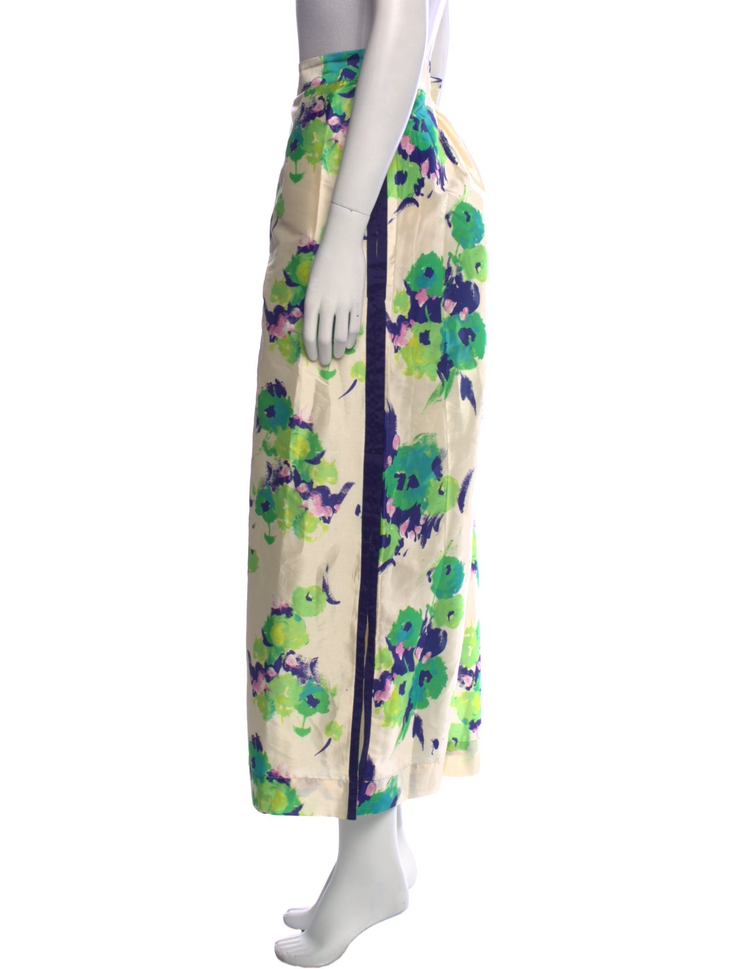 Frances Valentine Floral Print Wide Leg Pants