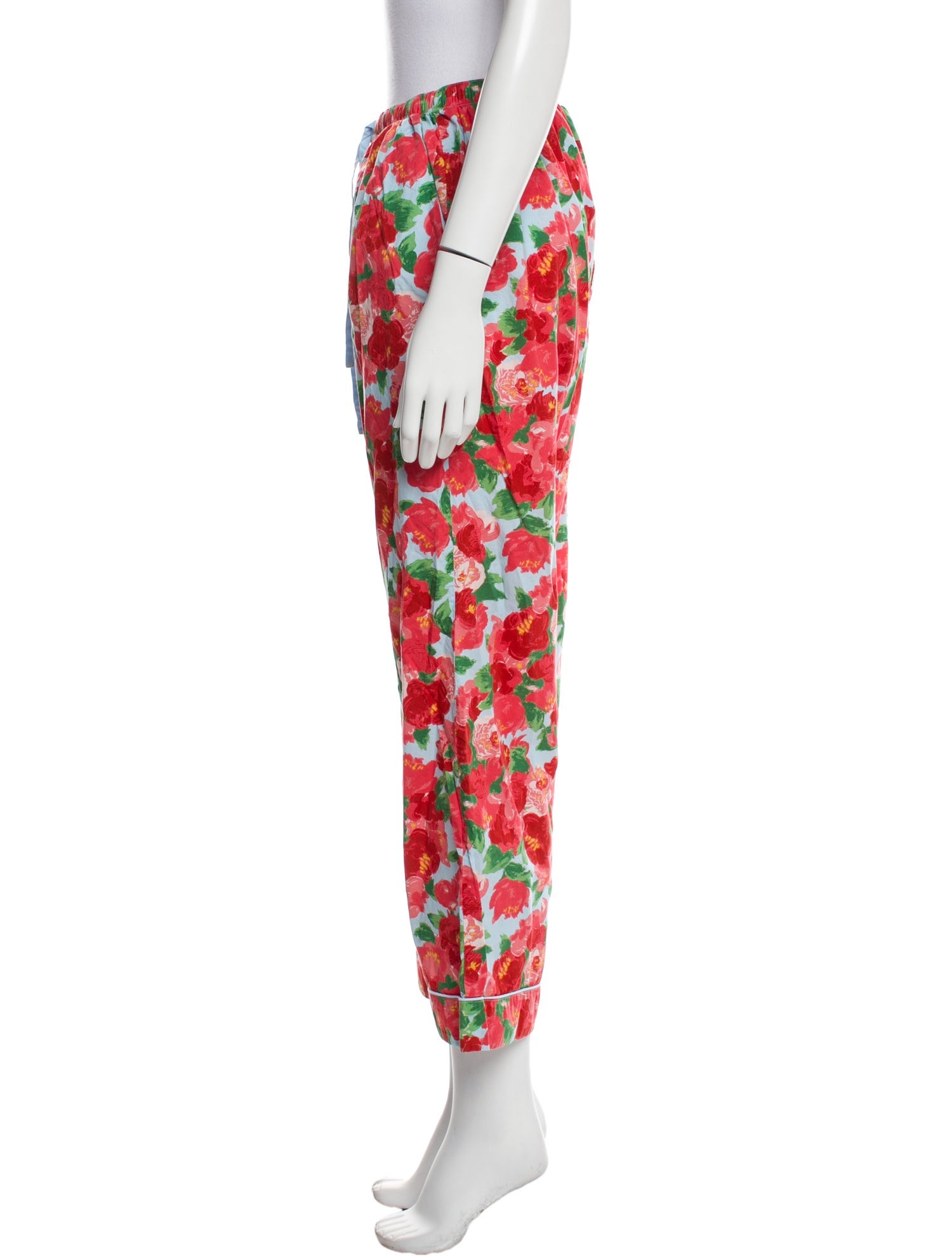 Frances Valentine Floral Print Straight Leg Pants