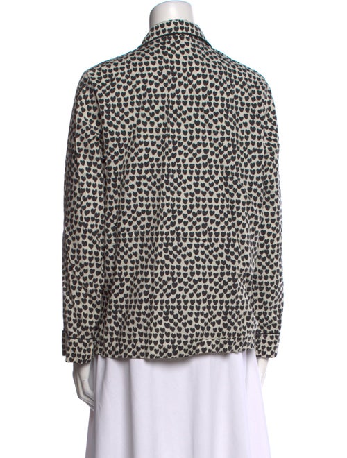Frances Valentine Printed Long Sleeve Button-Up Top