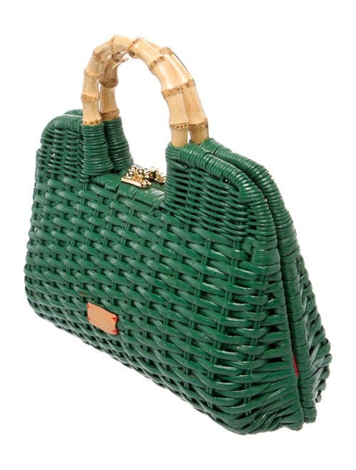 Frances Valentine Wicker Top Handle Bag