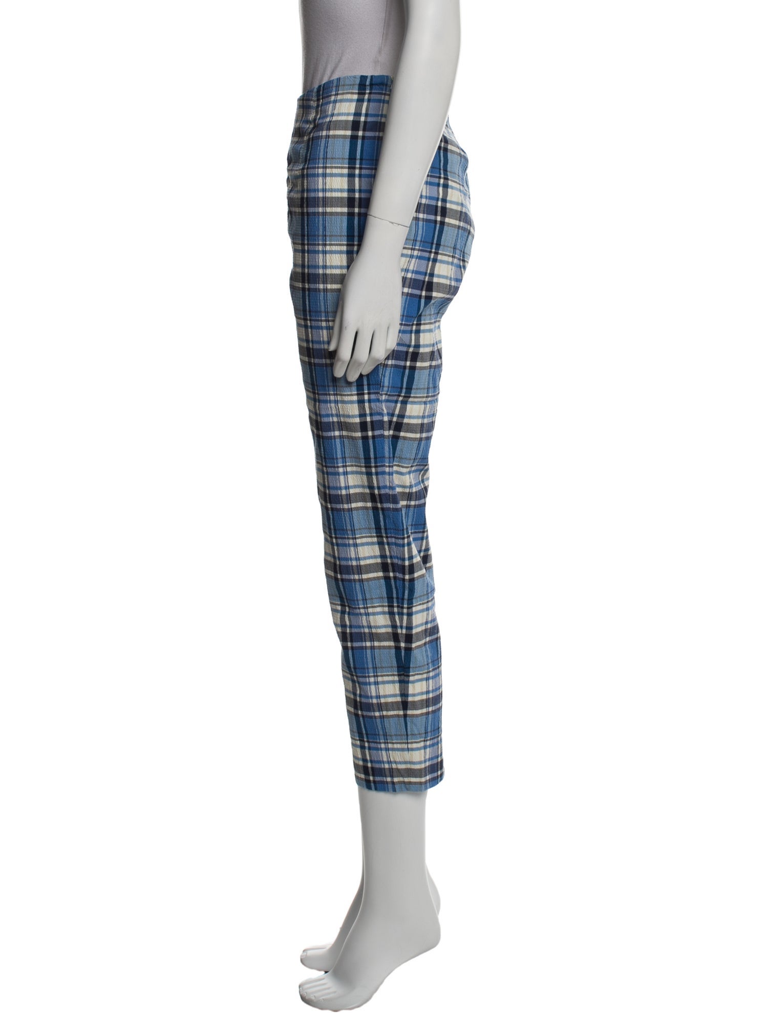 Frances Valentine Plaid Print Straight Leg Pants
