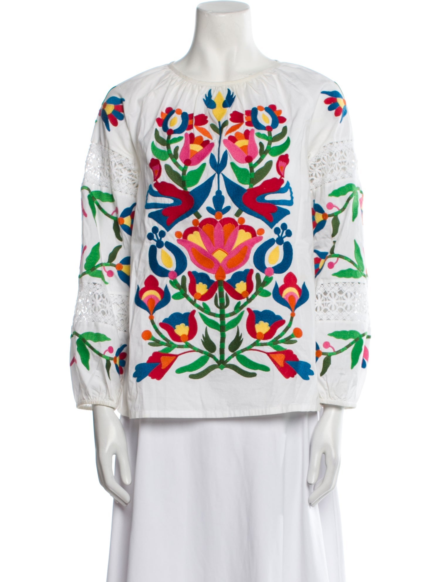 Frances Valentine Printed Scoop Neck Sweatshirt