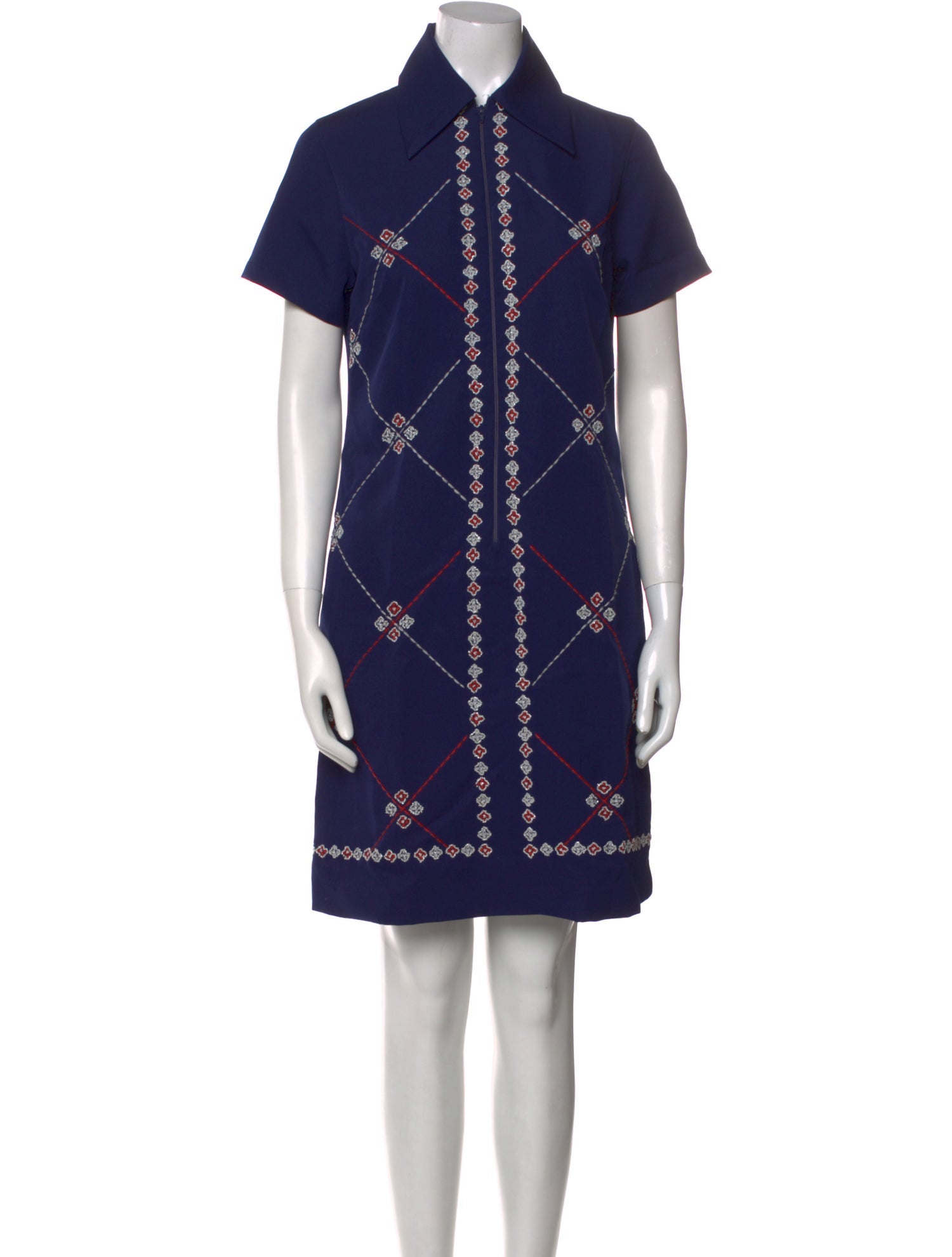 Frances Valentine Printed Knee-Length Dress