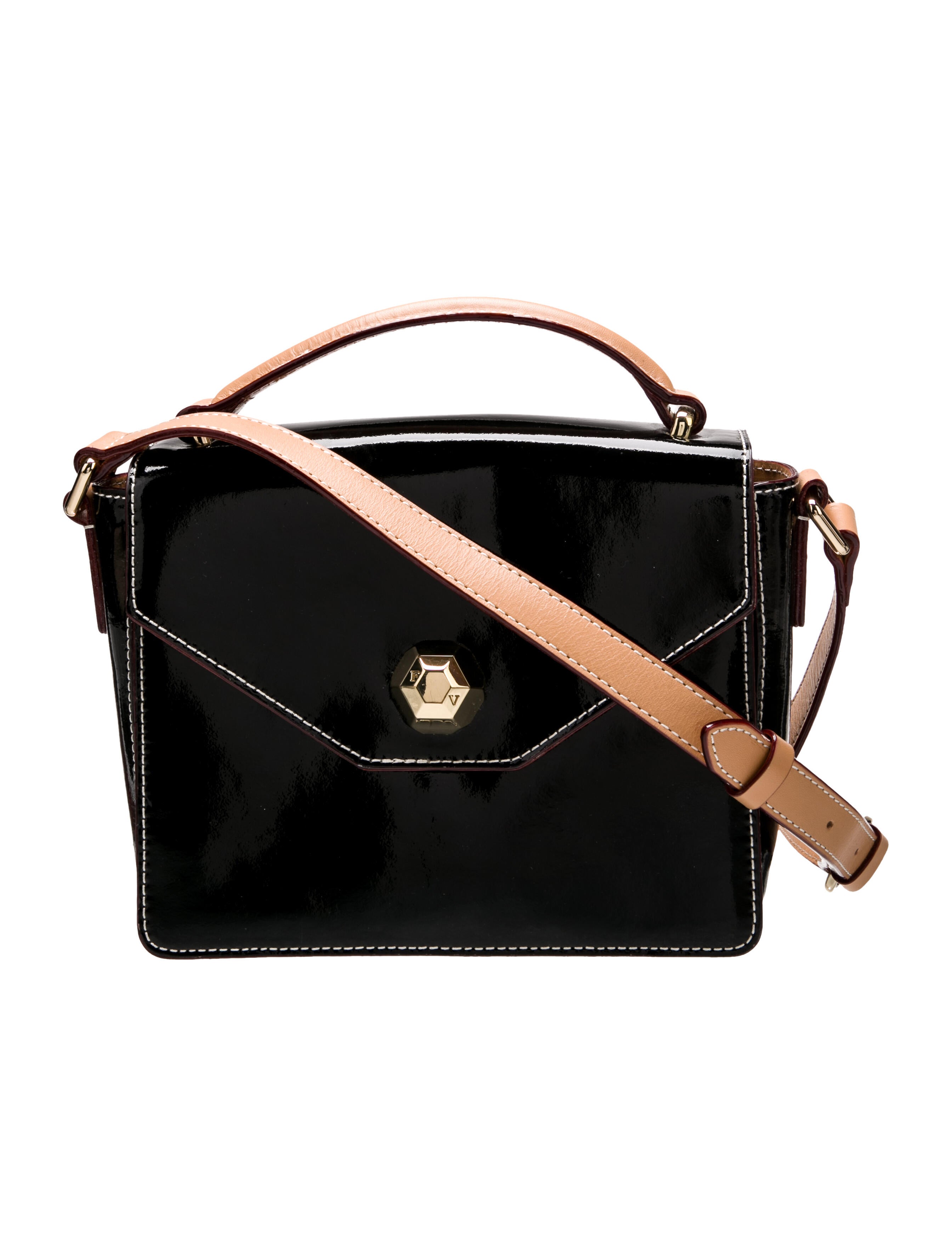 Frances Valentine Patent Leather Crossbody Bag