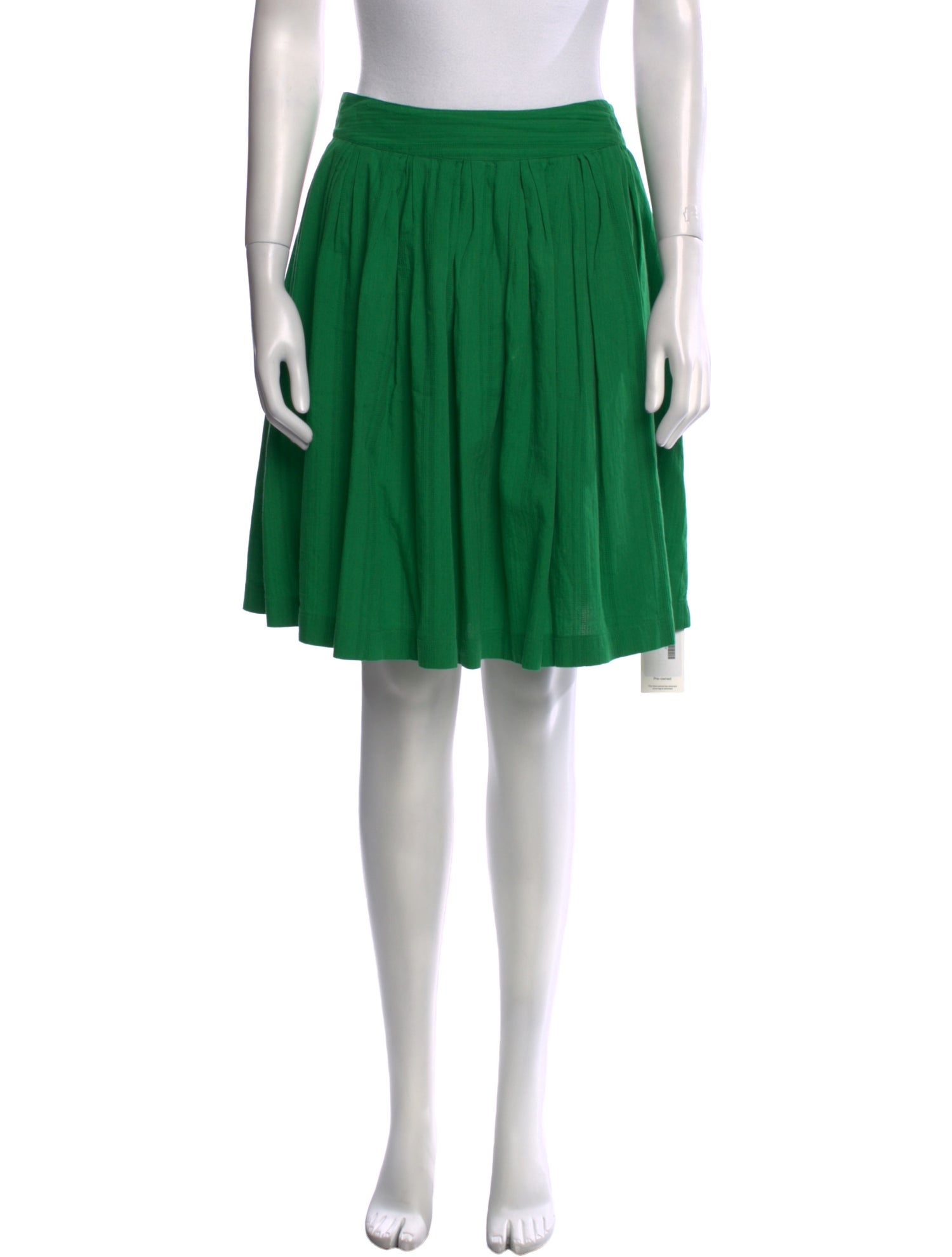 Frances Valentine Pleated Accents Knee-Length Skirt