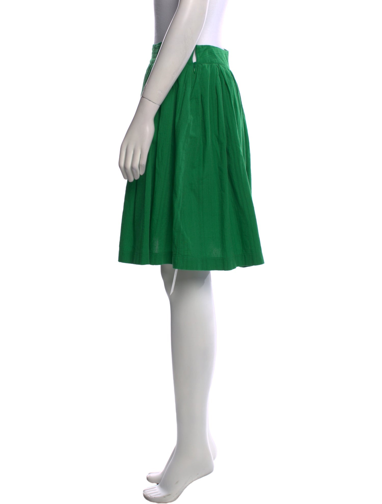 Frances Valentine Pleated Accents Knee-Length Skirt