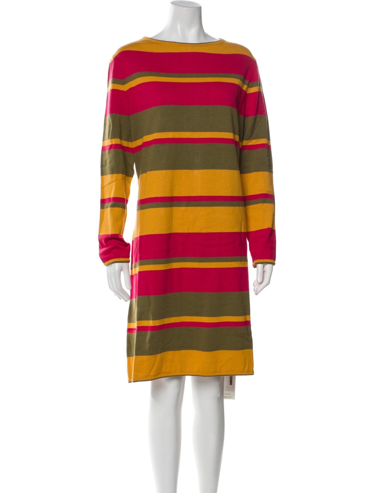 Frances Valentine Striped Knee-Length Dress w/ Tags