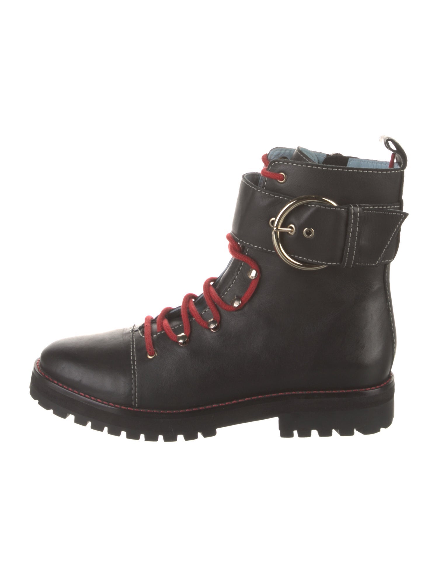 Frances Valentine Leather Combat Boots