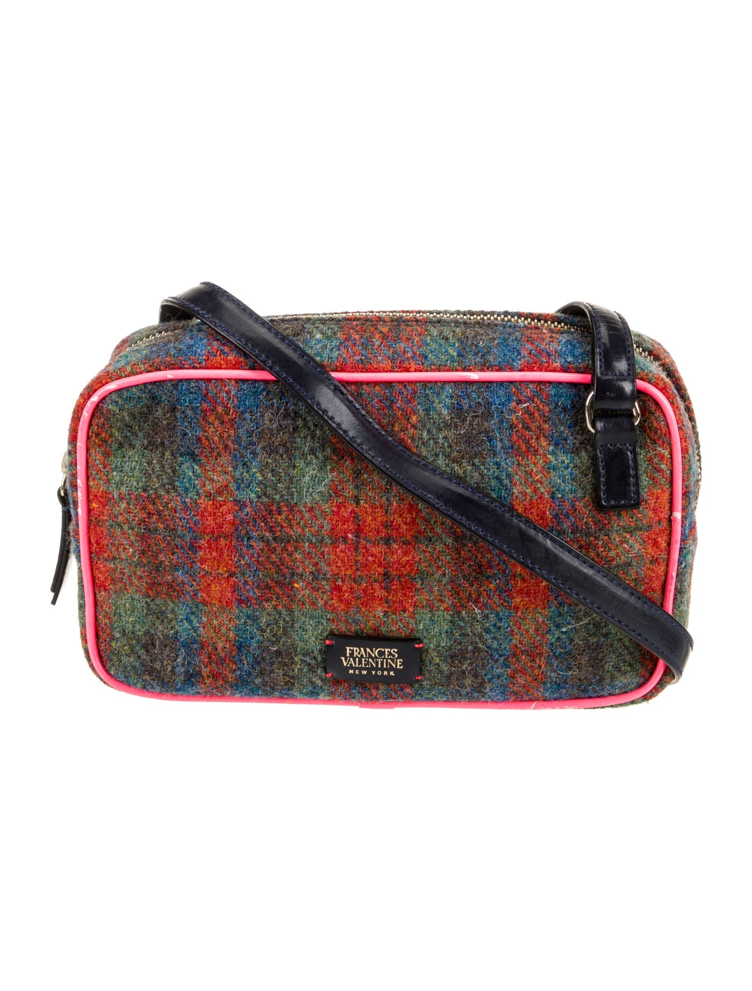 Frances Valentine Tweed Crossbody Bag