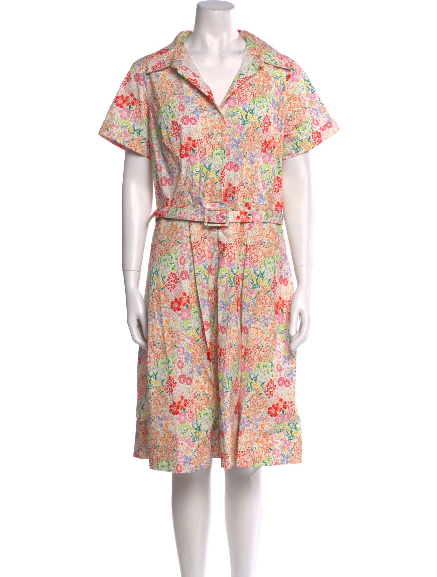 Frances Valentine Floral Print Midi Length Dress