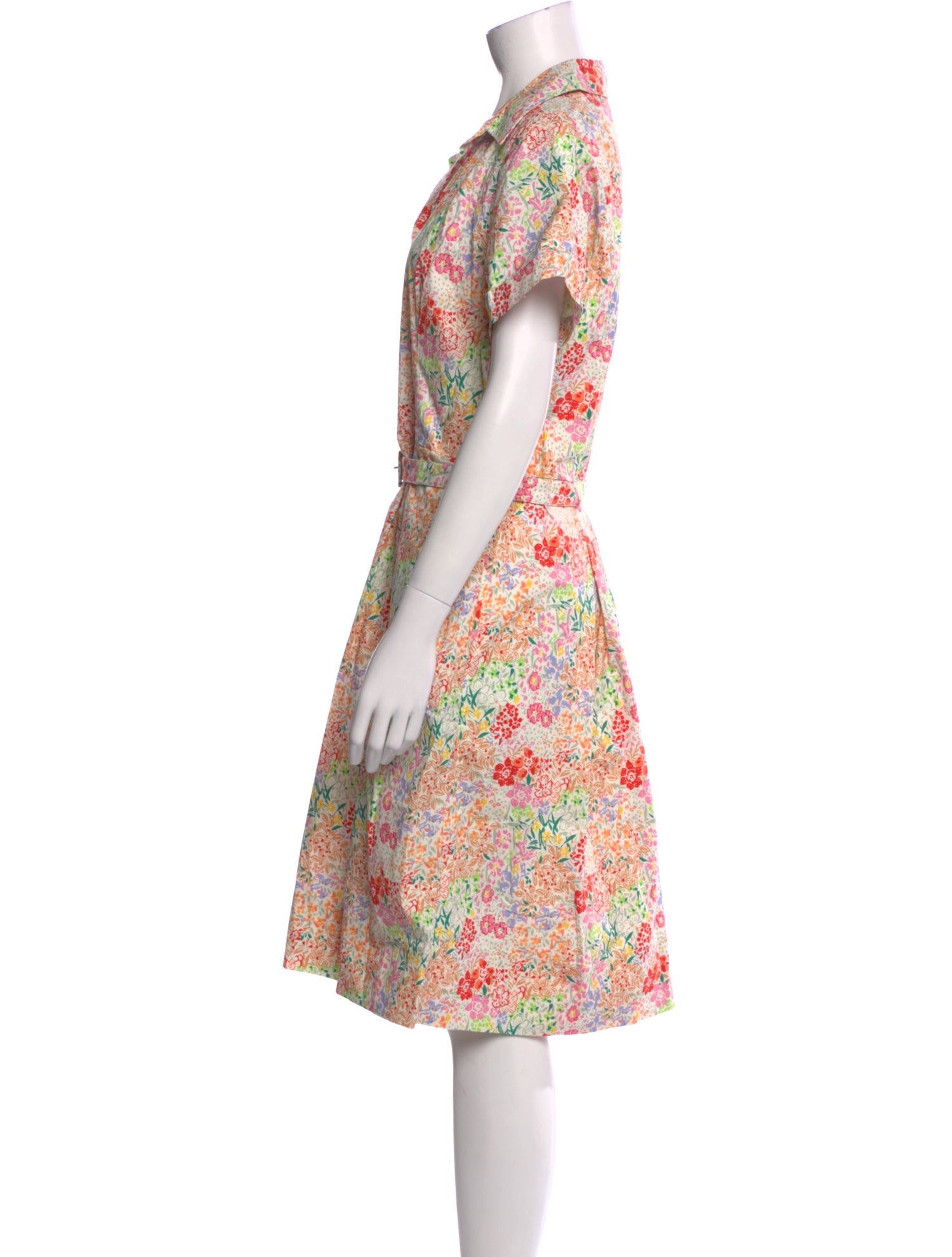 Frances Valentine Floral Print Midi Length Dress
